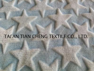 Polyester coral fleece star design 250 GR/M2