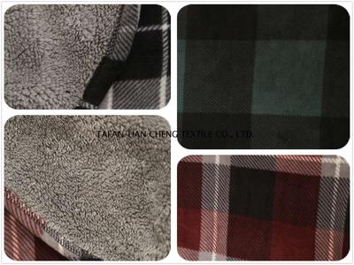 Polyester bonded sherpa fleece 360 GR/M2