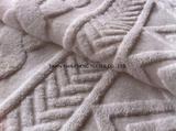 Cotton/poly jacquard knit towel 250 GR/M2