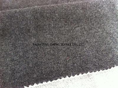 Cotton/Poly melange indigo terry 320 GR/M2