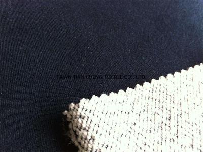 Poly/cotton indigo terry 330 GR/M2