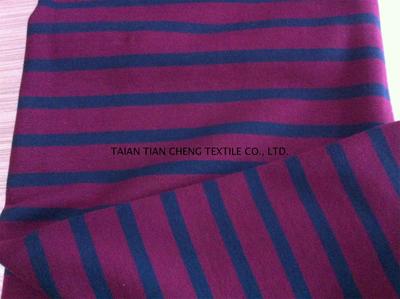 Poly/cotton stripe fleece 240 GR/M2