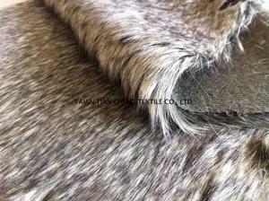 Acrylic tip-dyed faux fur