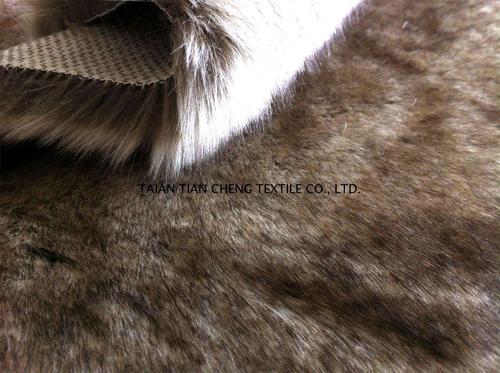 Acrylic tri-color tip-dyed faux fur 900 G/M