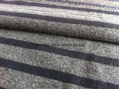 Poly/cotton stripe fleece 200 GR/M2