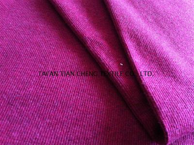 Organic cotton/spandex melange 2*2 rib 380 GR/M2