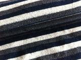 Cotton/poly stripe knit towel 215 GR/M2