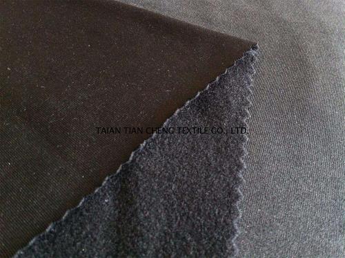 Polyester spandex jersey back brushed 230 GR/M2